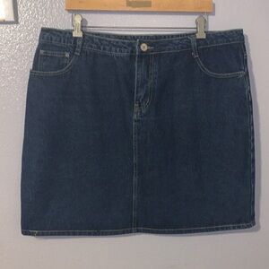 ChouYaTou Denim Skirt 2XL Blue 5 Pocket Western Cowboy Core Cowgirl Short